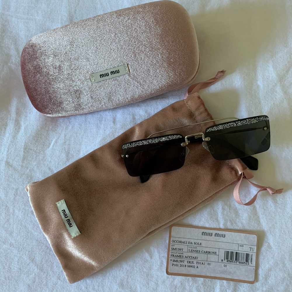 miu miu société sunglasss smu59t - Picture 7 of 9
